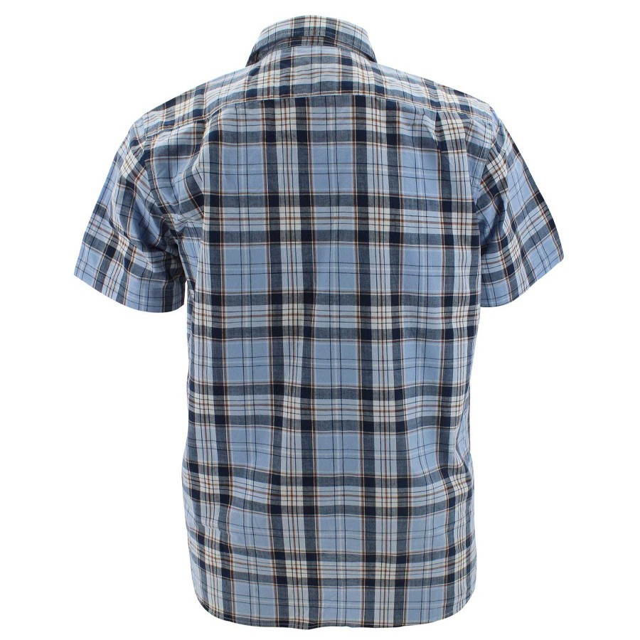 Half-Moon Collection Half-Moon Threadworks Half-Moon Apparel | Half-Moon Threadworks Short Sleeve Oxford Shirt For Men