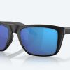 Men'S Costa Del Mar Sunglasses & Goggles | Mainsail Sunglasses Matte Black-Blue Mirror 580G