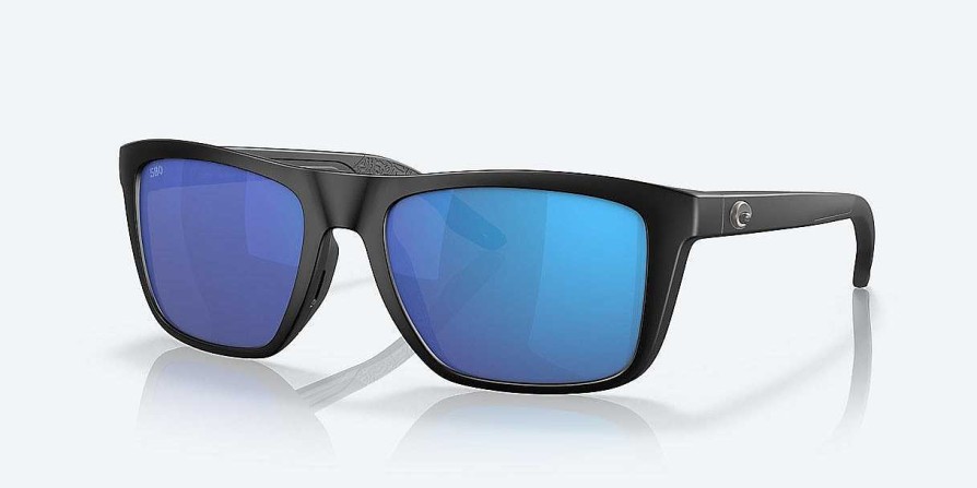 Men'S Costa Del Mar Sunglasses & Goggles | Mainsail Sunglasses Matte Black-Blue Mirror 580G