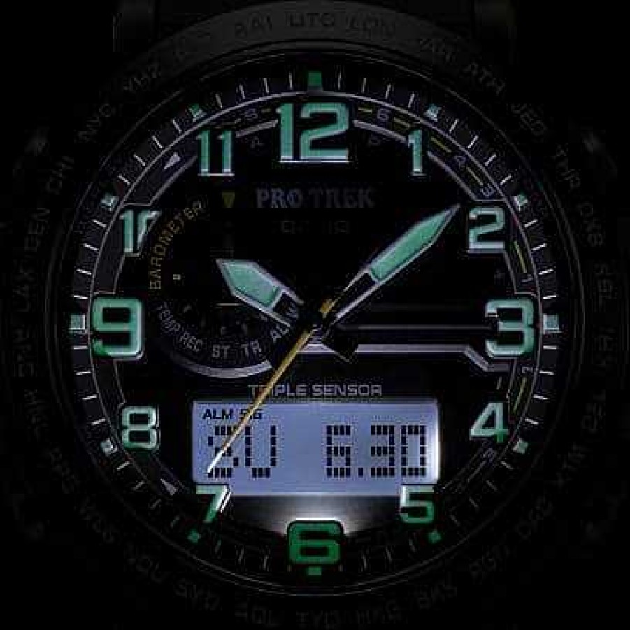 Men'S Casio Watches | Prg-600 Series Prg601Yb-3 Green