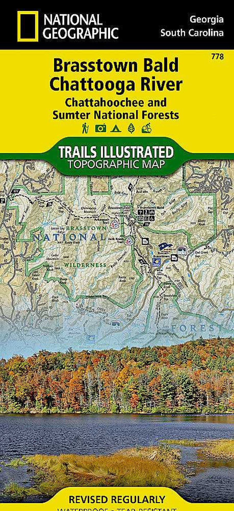 Gear Trails Illustrated | Brasstown Bald/Chattooga River Map